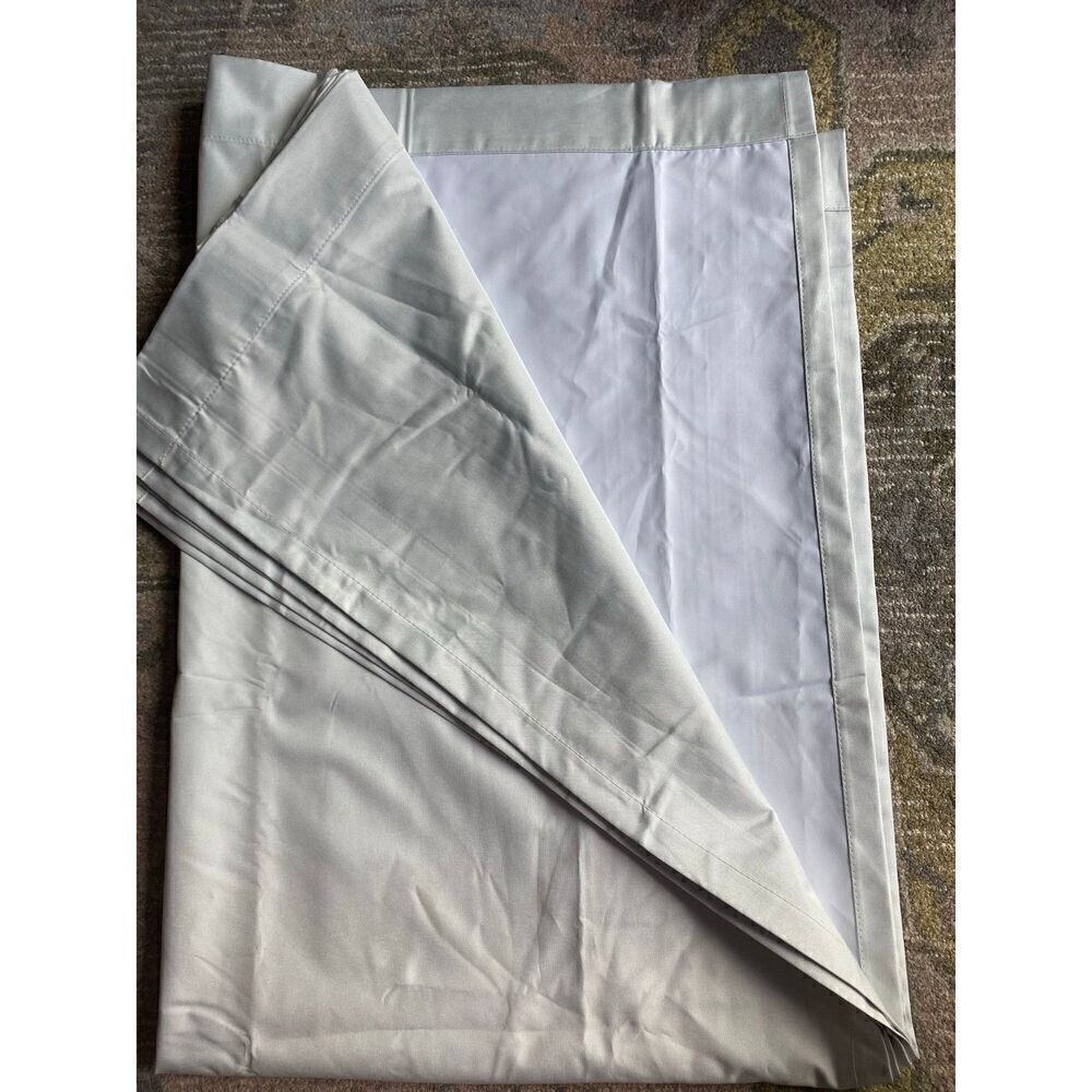 Room Essentials White Blackout Curtain Panel Set